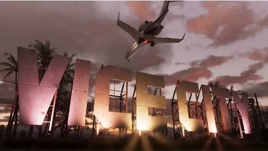 Imagen promocional del videojuego "WILLCITY" con un avión sobrevolando.
